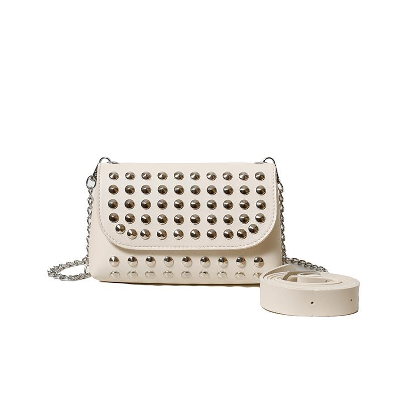 European and American Trends, Personalized Rivets, Simple Chain, Shoulder Mobile Phone Bag, Niche Design, Versatile, Foreign Style Messenger Bag, Bag