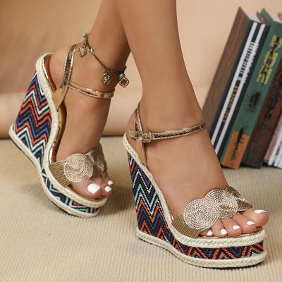 Женские сандалии на платформе, пикантные новые модные водонепроницаемые сандалии на простом каблуке с наклонным каблуком LFD-10368-A21