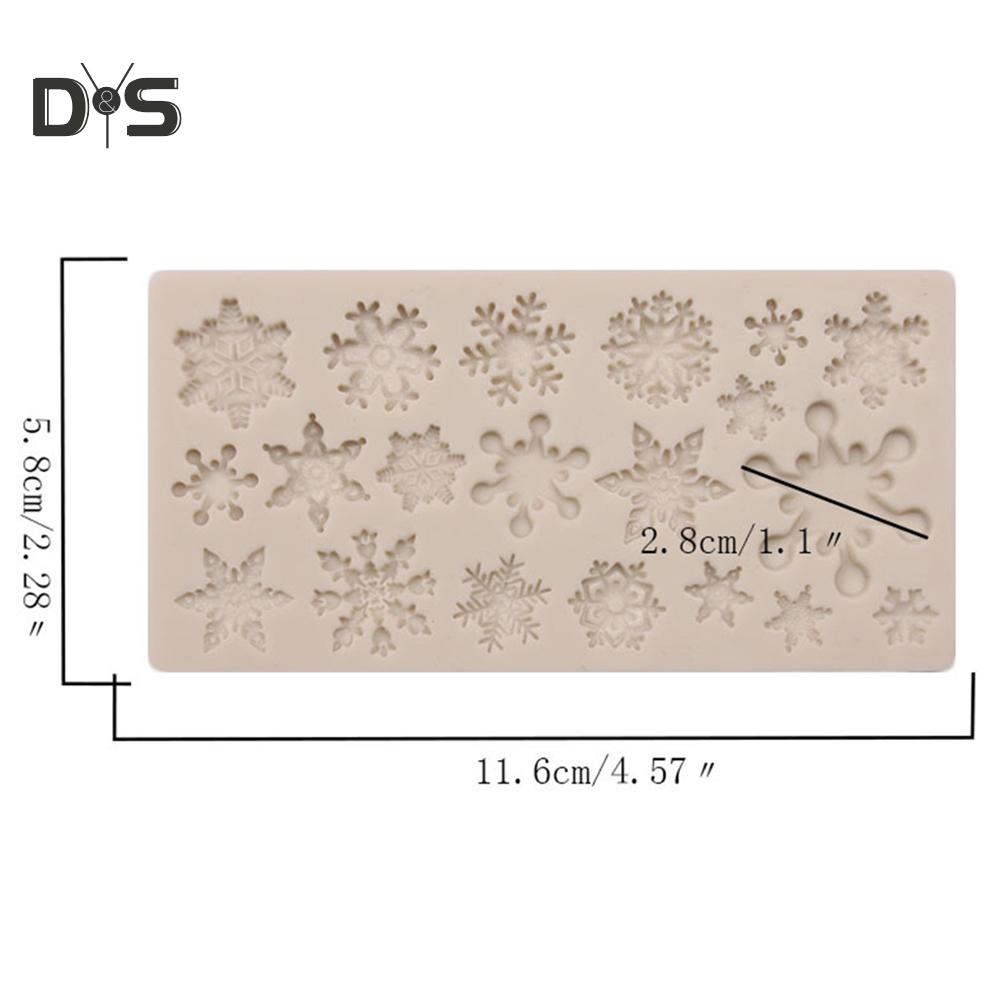 Christmas Snowflake Shape Cake Mold Party DIY Fondant Candy Baking Tool