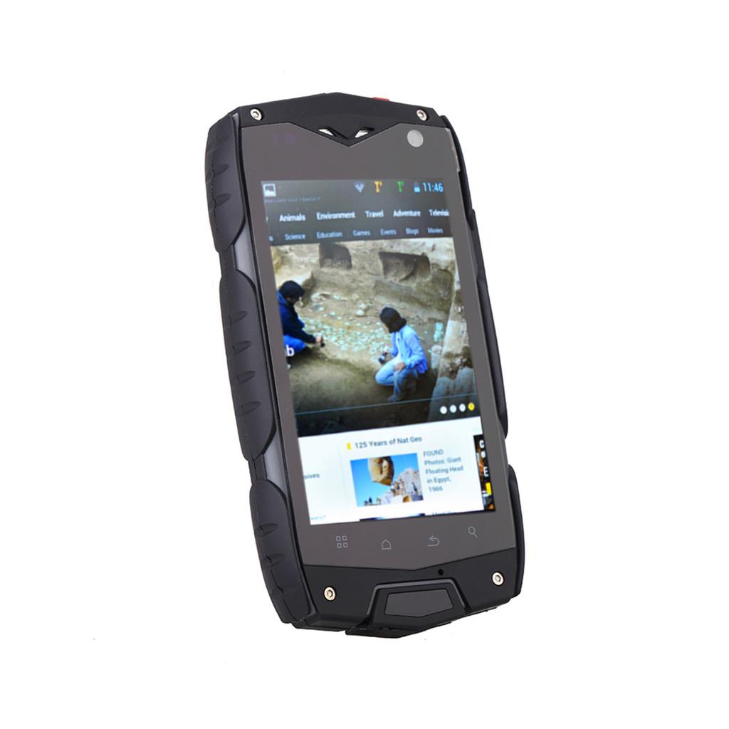 IP68 Смартфон Пылезащищенный Ударопрочный Прочный Для Улицы MSM8212 4.0 IPS 1 ГБ ОЗУ 4 ГБ ПЗУ 0.3 МП 5.0 МП Двойные Камеры