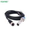 M12 Air Plug Proximity Sensor Detection 2/4mm NPN PNP NO NC Inductive Proximity Switch With 4 Cores 2M Aviation Plug Cable DC AC Switches Oil