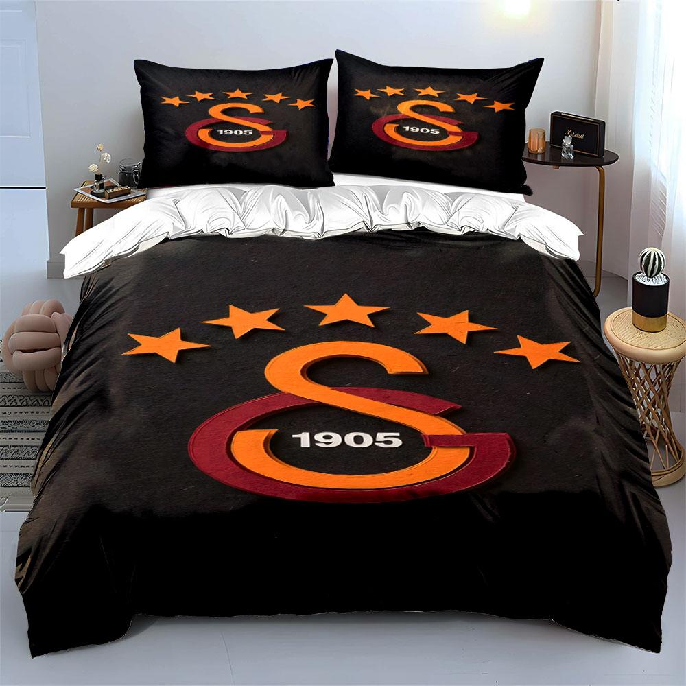 Orange stars, "1905", logo. Bedding sets Duvet cover sets Duvet covers Pillowcases(1*Duvet Cover 2*Pillowcases without duvet insert)