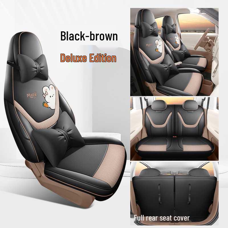 2026 Чехол на сиденье автомобиля Wuling Bingo PRO, Мультяшная кожа, Флагманская модель 403 км, Полное покрытие, Перфорированный и дышащий