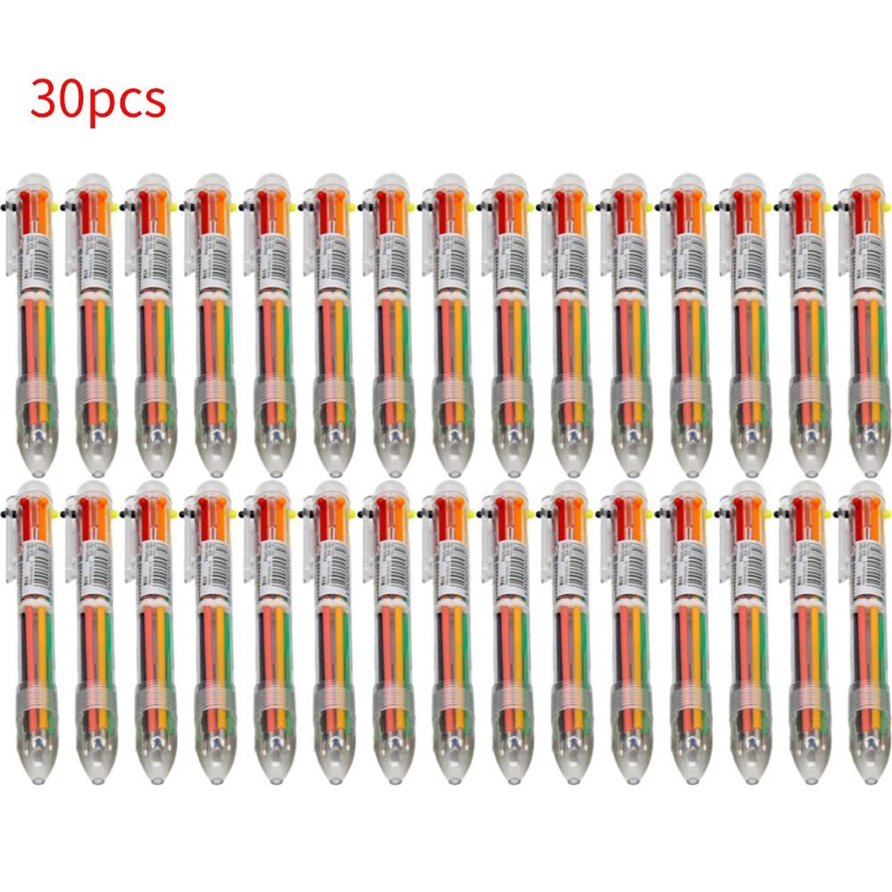 6 In 1 Color Multi Function Ballpoint Pen 0.5mm Novelty Multi-color Children's Gifts Korean Stationery 6 Colours Ball Point Pen