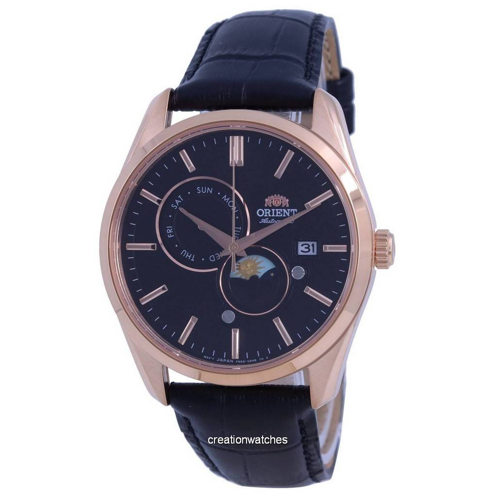 Orient Классические мужские часы Sun & Moon Gen с черным циферблатом, автоматические RA-AK0309B10B RA-AK0309B30B