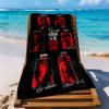 Women Horror Customized Name Beach Towel Super Soft Microfiber Quickdry Fabric