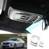 Для Cadillac CT4-V CT4 2020-2025 ABS Серебристая Накладка Рамки Переднего Плафона 2 шт.