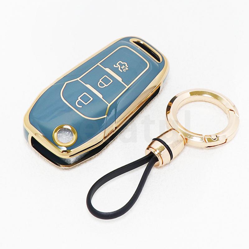 Авто Стайлинг Бесключевой ТПУ Чехол для Брелока Автомобильного Ключа-Пульта для Ford Galaxy S-Max Explorer Ranger F-150 Mondeo Чехол-Кейс Брелок