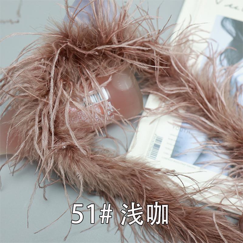 Прямые продажи 8-15 см Перьевые ленты Страусиные верхушки DIY Головные уборы Аксессуары для одежды Поделки Декоративные материалы