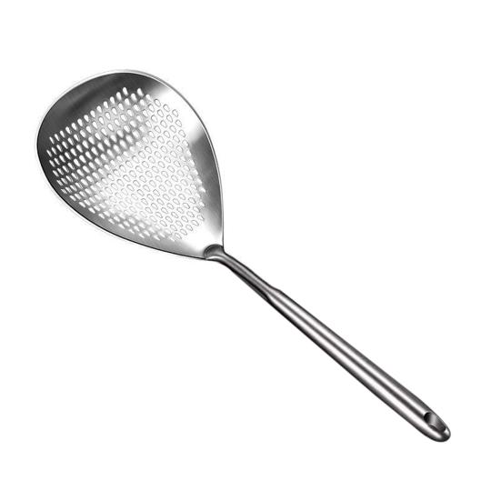 Большой набор шумовок, сито для пасты из нержавеющей стали, дуршлаг, половник с зажимом для еды, ложка для фритюрницы, совок для жарки, готовки, сервировки