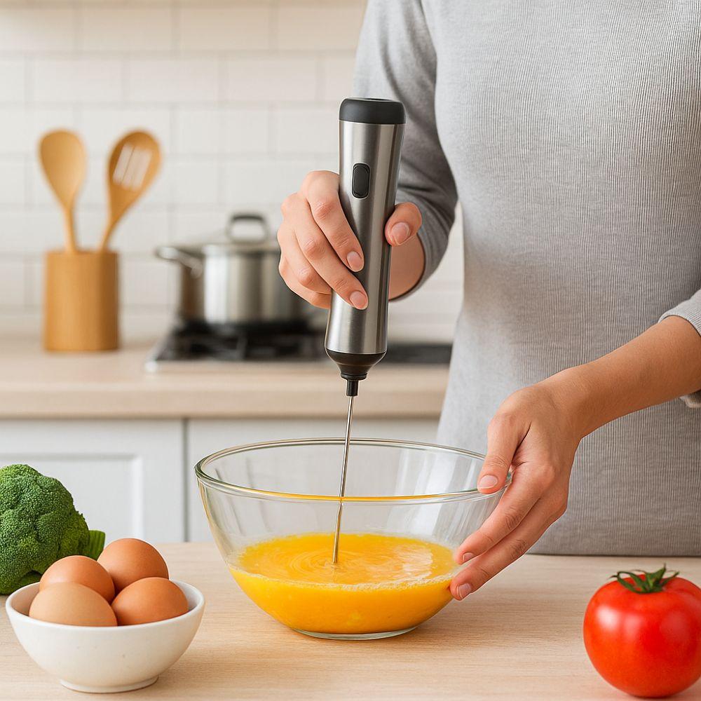 USB Charging Egg Beater Handheld Frother Machine Lightweight Electric Milk Frother Office