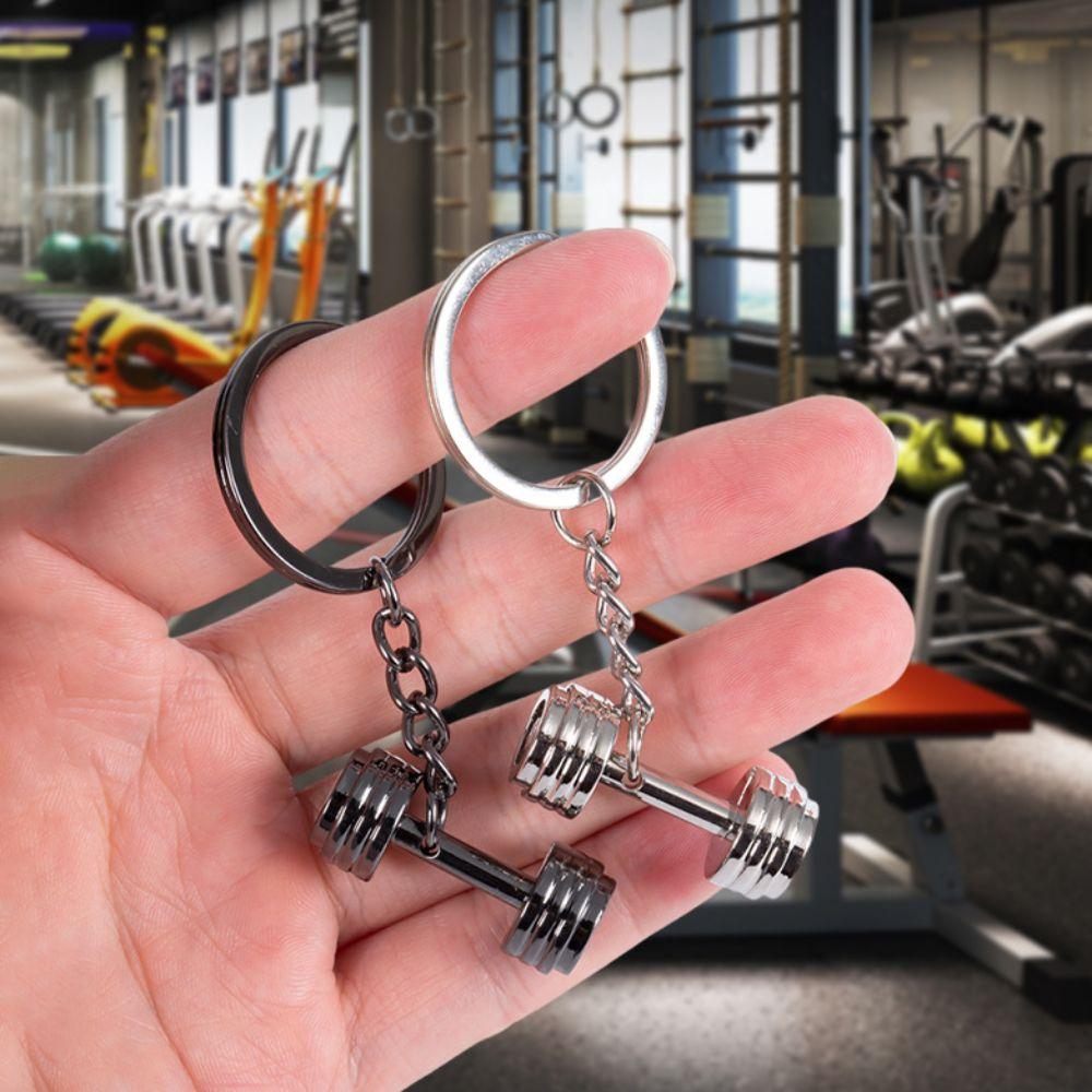 Bag Charm Barbell Plates Key Chain Gym Fitness Series Pendant Fitness Prople