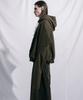 Square Shoulder Hoodie Khaki
