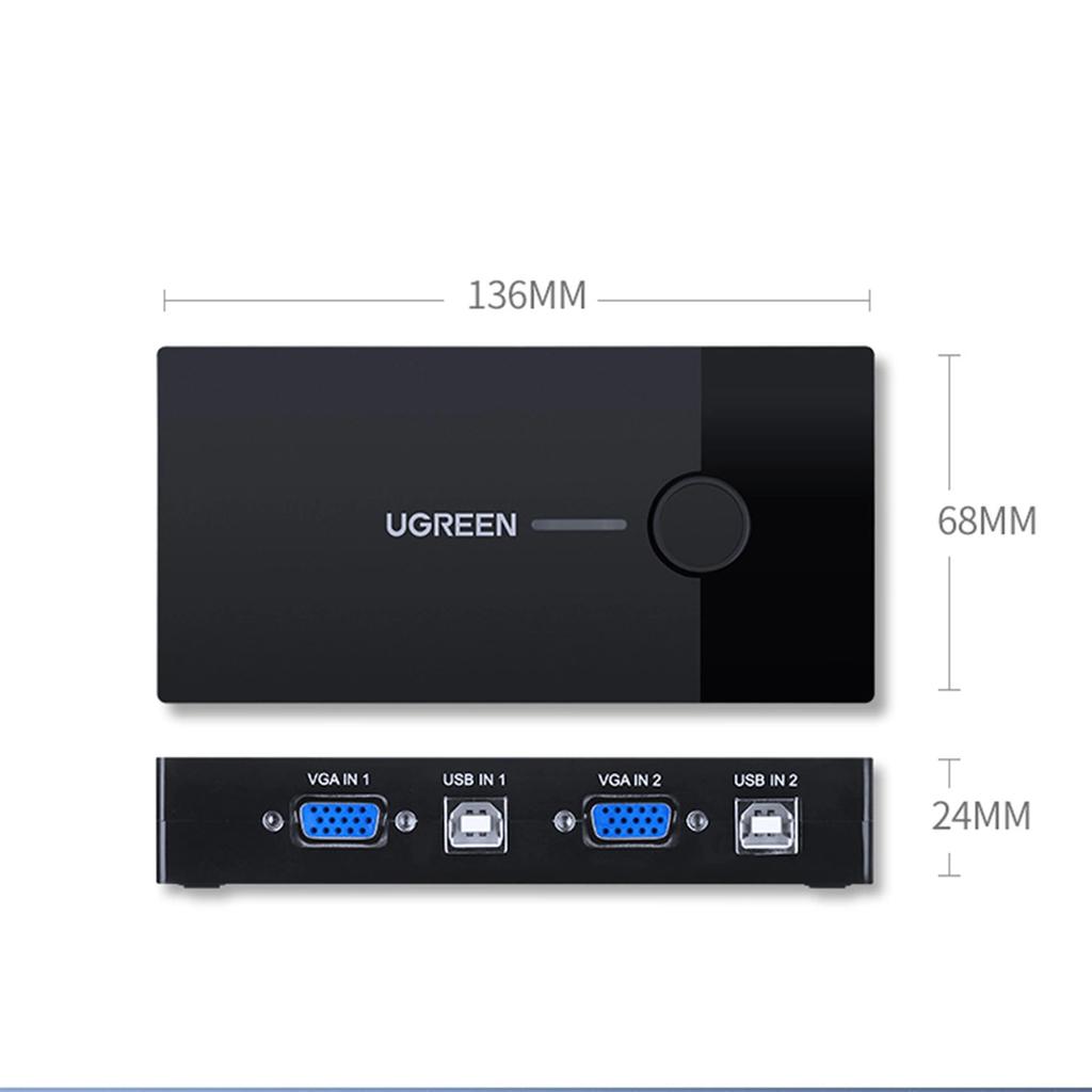 Ugreen 30357 Kvm Switch - Black