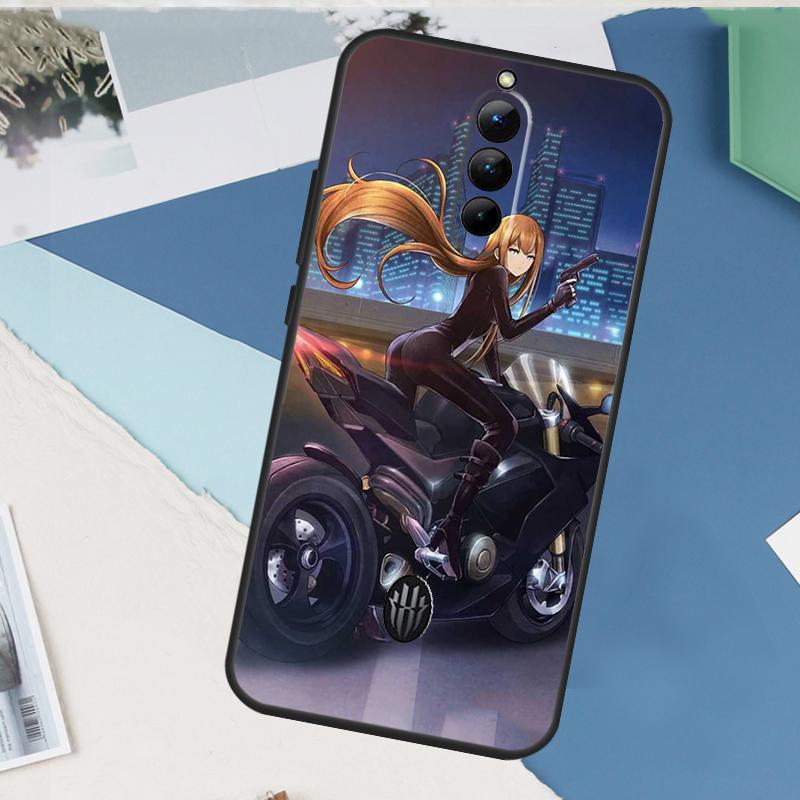 Чехол с девушкой-мотоциклисткой в стиле аниме для ZTE Nubia Red Magic 8S 9S 10S 10 9 8 11 Pro Plus 6 7 6S 7S Pro 5G 6R 10 Air