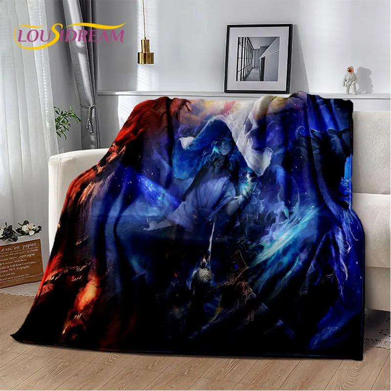 Elden Ring Game Gamer 3D Printed Soft Plush Blanket,Flannel Blanket Throw Blanket for Living Room Bedroom Bed Sofa Picnic Cover