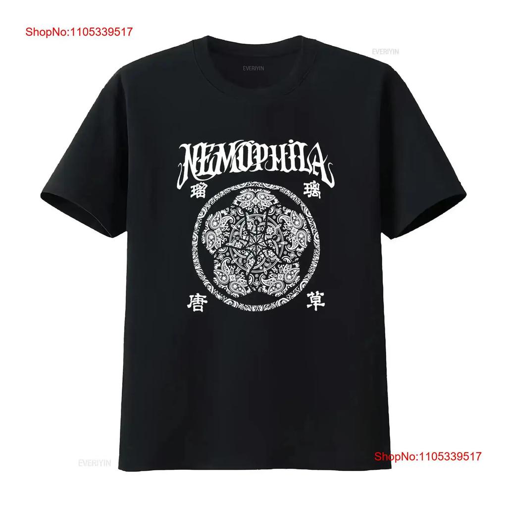 Nemophila band heavy metal Jepang Black T Shirt Size S 5XL vintage Washed designer clothes vint