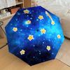 1pc Shooting star Cosmic Themed High-quality Umbrella,Automatic Opening and Closing Umbrella,Multi-functional Umbrella G0811127