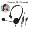 Usb Headset With Hd Microphone Multi-key Control 3.5mm Call Center Wired Business Headphone For Office Pc Laptop Computer