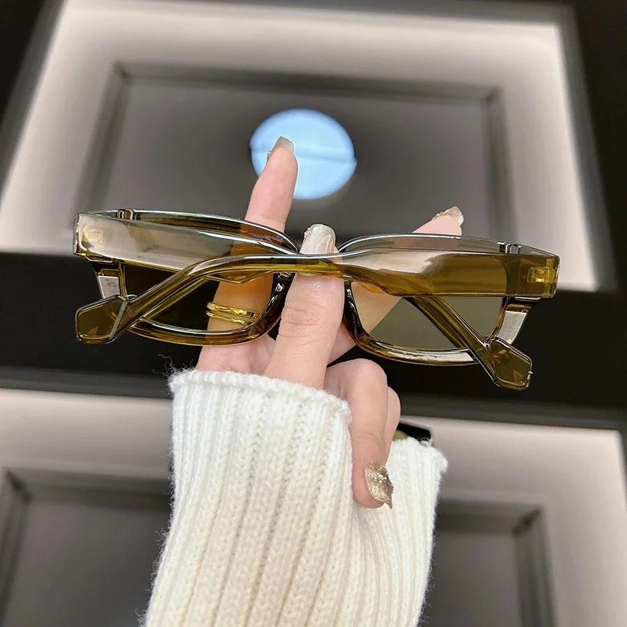 Квадратные Модные Солнцезащитные Очки Женские Мужские Дизайнерские Брендовые Винтажные Прямоугольная Оправа Солнцезащитные Очки Женские Мужские Зеркальные