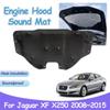 Для Jaguar XF X250 2008~2015 автомобильный капот двигателя звукоизоляционная прокладка огнестойкий звукоизоляционный теплоизоляционный хлопковый коврик подкладка аксессуары для интерьера