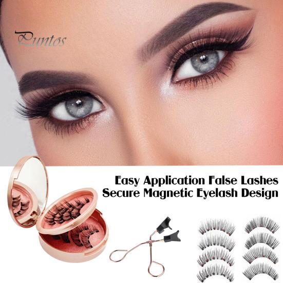 1 набор магнитных ресниц с пинцетом, естественно выглядящие магнитные накладные ресницы с аппликатором, инструменты для макияжа глаз для женщин и девочек