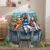 Naruto Elegant 2D Print Flannel Blanket, Anime Design for Bedroom Bed, Cozy Home Travel Picnic Wrap_LIAN