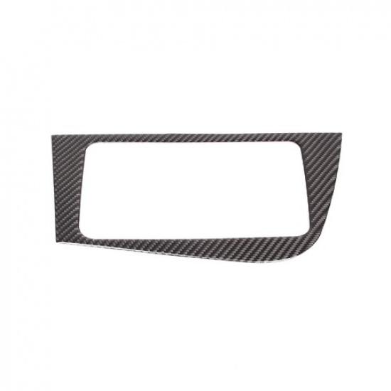 Soft Carbon Fiber Dashboard Navigation Cover Trim For Seat Leon 2008-12