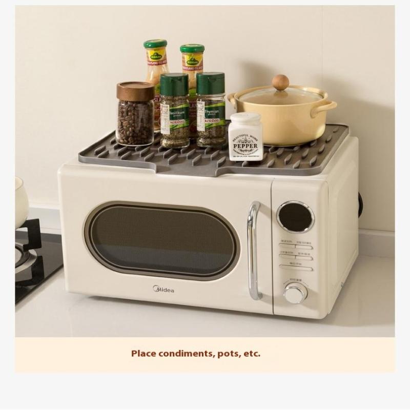 1 шт. Силиконовый коврик для сушки посуды, коврик для сушки кастрюль и тарелок для кухонной посуды, нескользящие коврики, подставка против ожогов, кухонная утварь