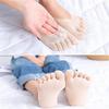 5 Pairs Women Toe Socks Five Finger Socks Soft And Breathable Low Cut Ankle Socks Silk Stockings For Girls Women