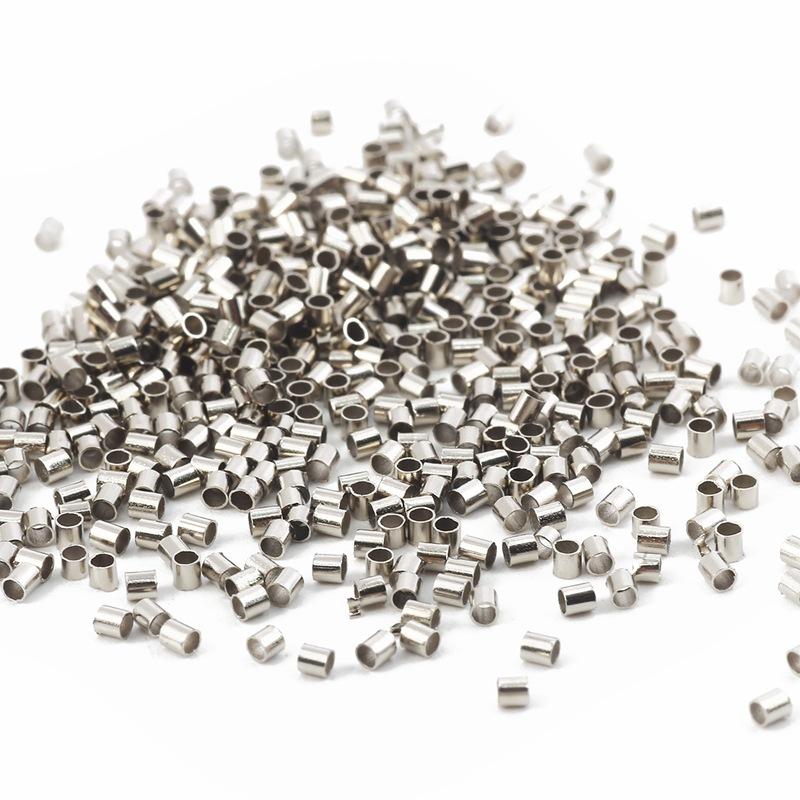 Концевые бусины 500 шт./лот браслеты для изготовления ювелирных изделий своими руками заглушки принадлежности 1,5 2,0 мм обжимные фурнитуры ожерелье медная трубка высокое качество разделительные бусины