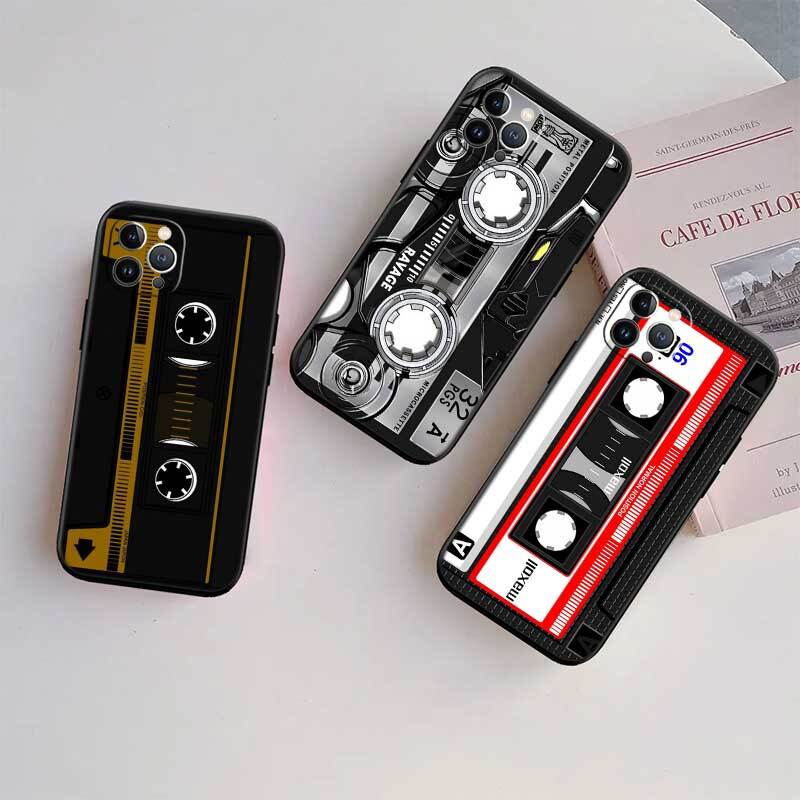 Cassette Vintage Tape Case for Samsung M55 M35 M15 A02 A05S A05 A06 A15 A12 A13 A10 A16 A20 A22 A24 A25 A30 A31 A32 A33 A35 A42 A50