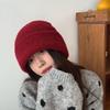 Women's Super Soft Knitted Beanie - Solid Color, Windproof, Winter Warm Wool Hat for Cold Weather.