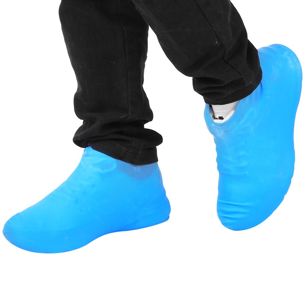 10 шт. Одноразовые чехлы на обувь от дождя, водонепроницаемые, пылезащитные, латексные бахилы для использования на улицеL