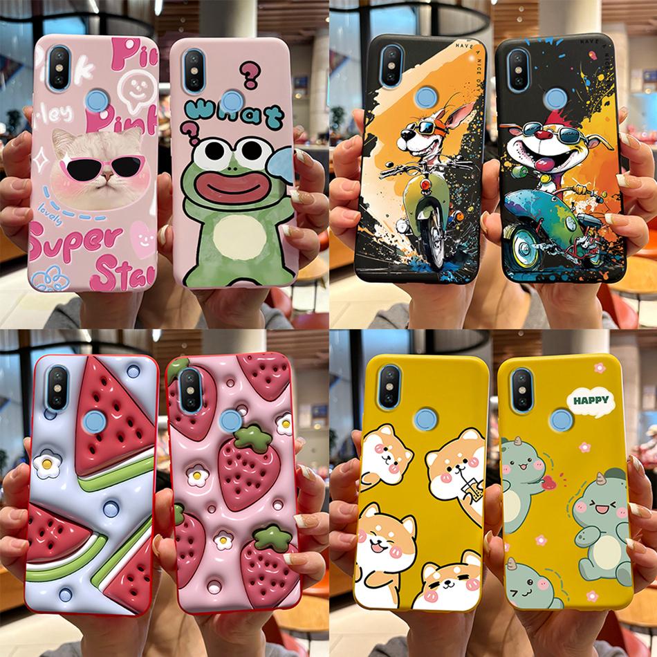 Case For Xiaomi Mi A2 Lite MiA2 Cute Bear Cartoon Frog Soft Silicone Phone Case Bumper For Xiaomi Mi A2 Lite A2lite Back Cover