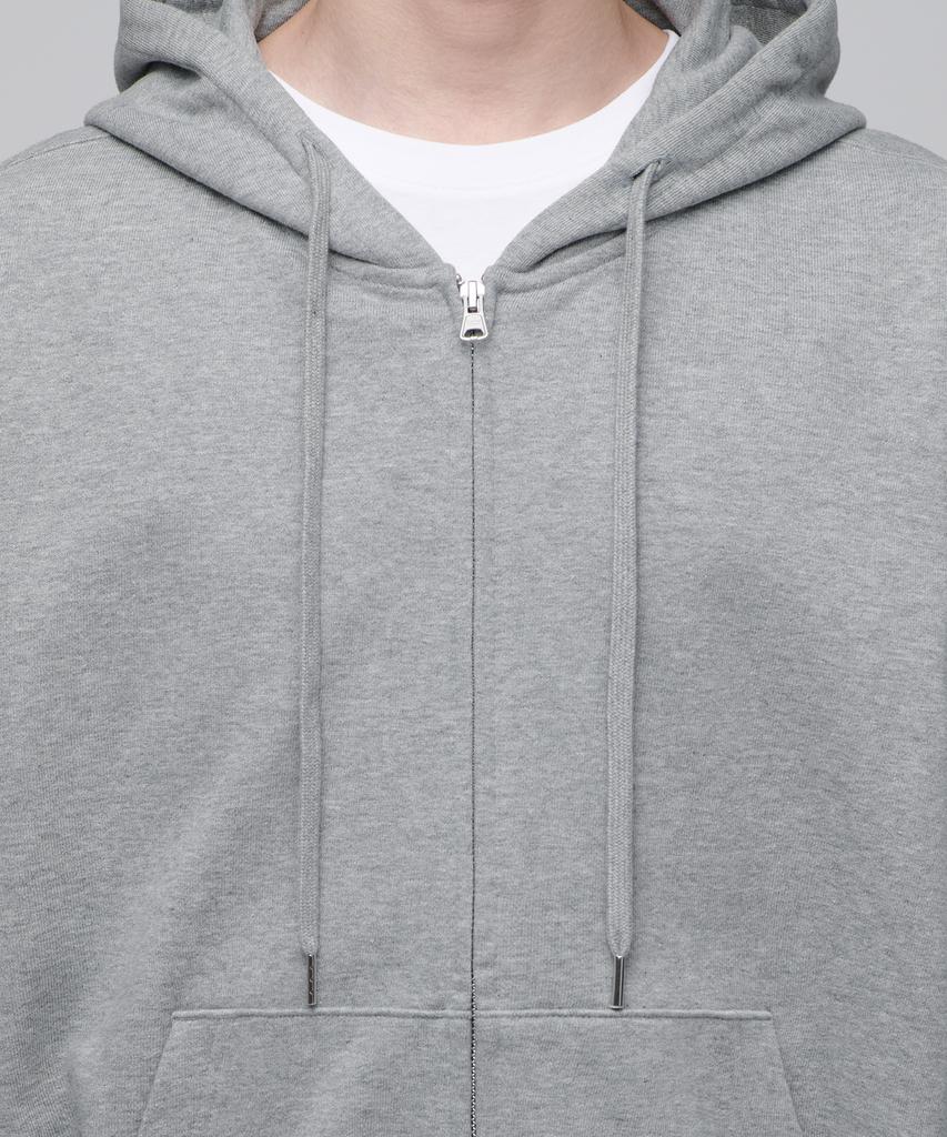 Musinsa Standard Extra Oversized Hooded Sweat Zip-Up [Medium Grey]