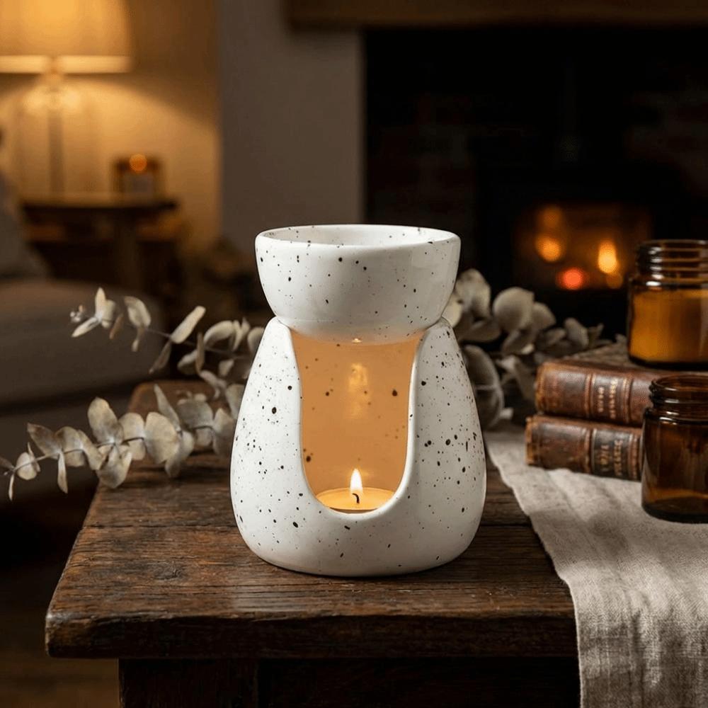 Handmade Ceramic Essential Oil Stove Minimalist Candle Scented Burner Oil Incense Holder Yoga Room