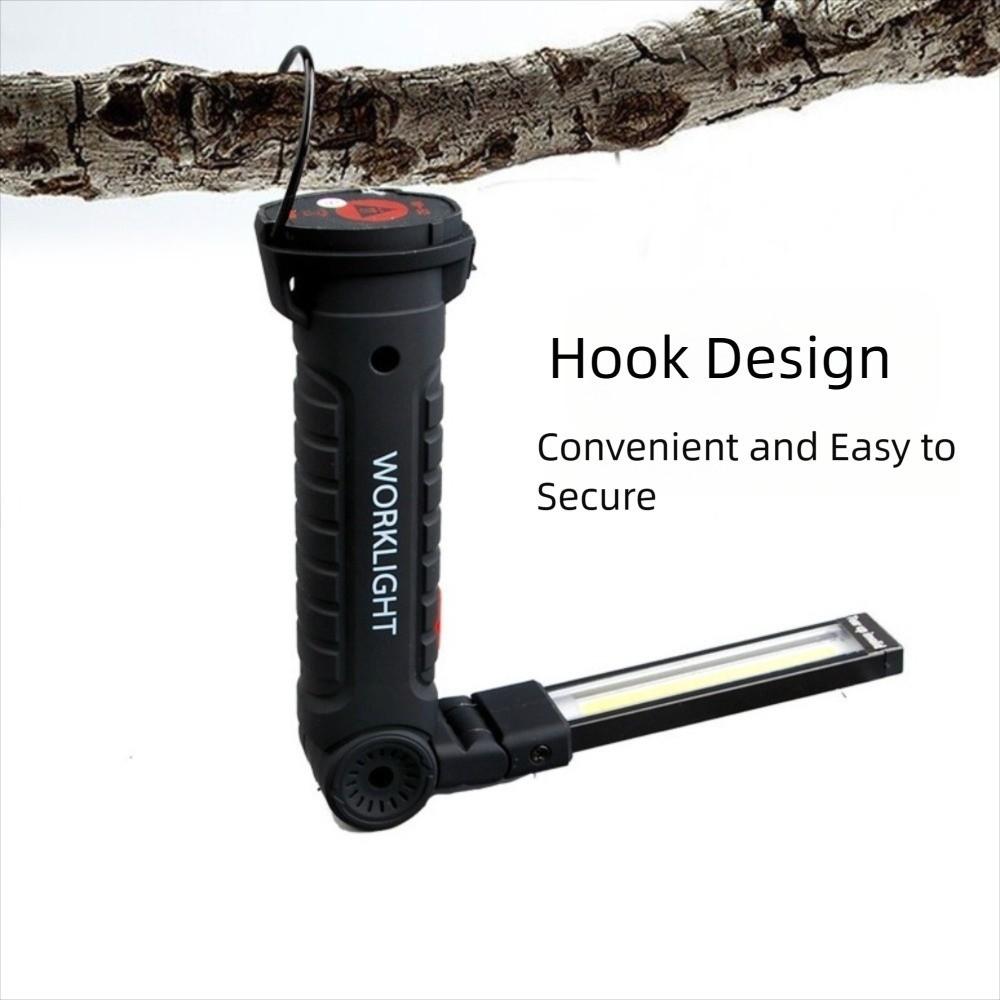 Waterproof LED Flashlight USB Rechargeable Inspection Lamp with Magnetic Hook Emergency