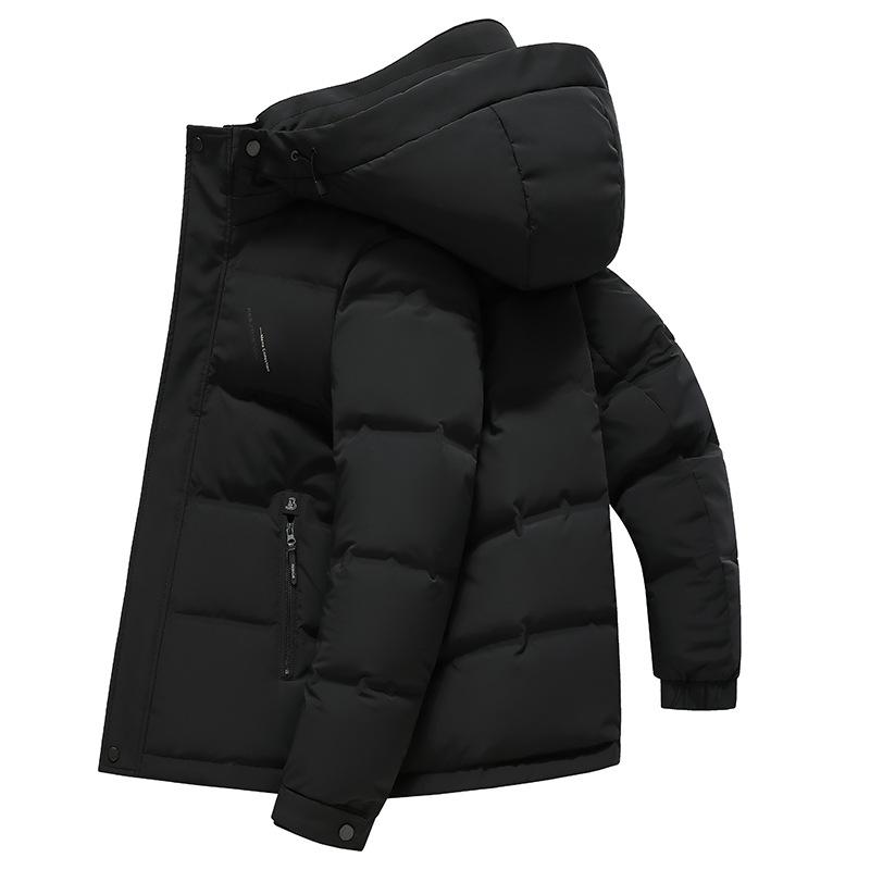 Зимняя новая куртка с капюшоном, мужская утолщенная молодежная куртка-пуховик, утепленная куртка-пуховик