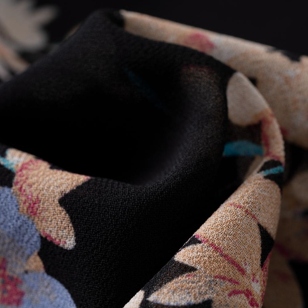 Женские осенние полувысокие блузки с рукавами-фонариками, темпераментные пригородные блузки с цветочным принтом, топы