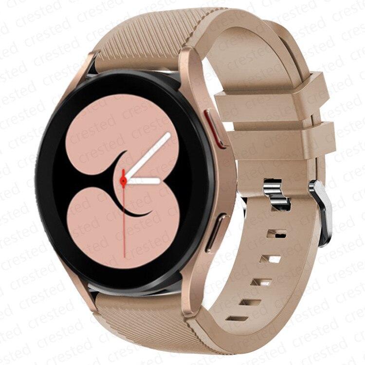 20 мм 22 мм ремешок для Samsung Galaxy Watch 4/Classic/46 мм/42 мм/active 2 Gear s3/S2 силиконовый браслет Huawei GT/2/GT2/3 Pro ремешок