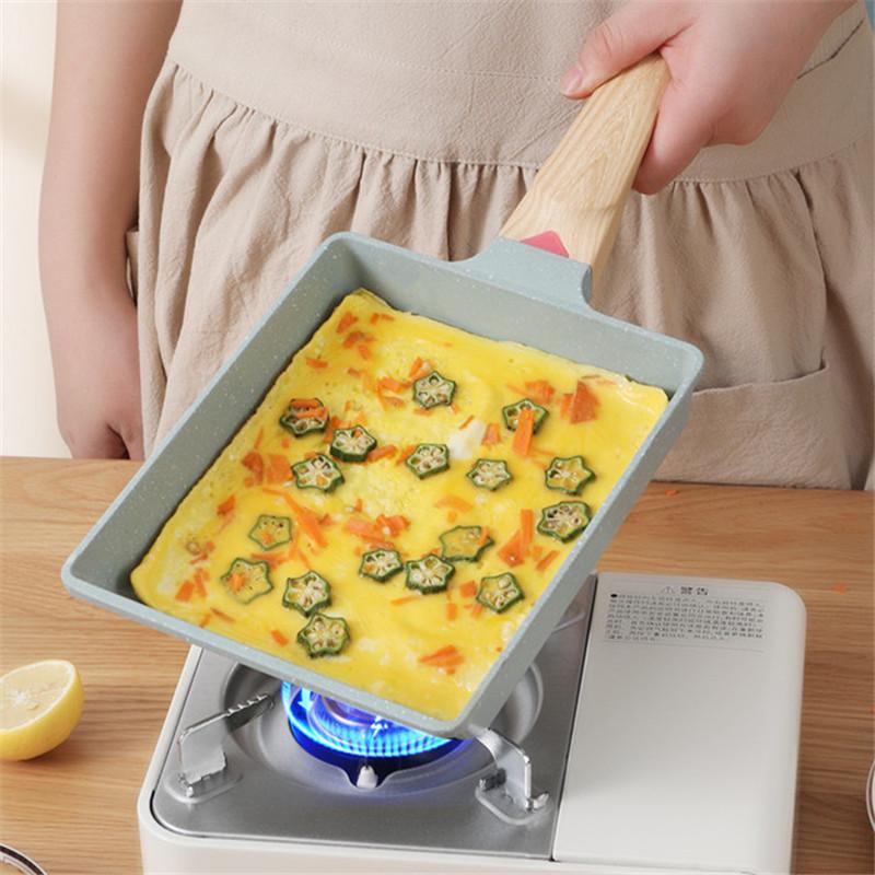 20*16 см антипригарная сковорода тамагояки японская омлетница блинница кастрюля кастрюли кухонная утварь для кухни