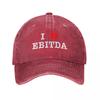 I heart Ebitda  Gift For Ebitda Lovers Baseball Cap New Hat Ball Cap luxury Women cap Unisex hat Unisex Womens