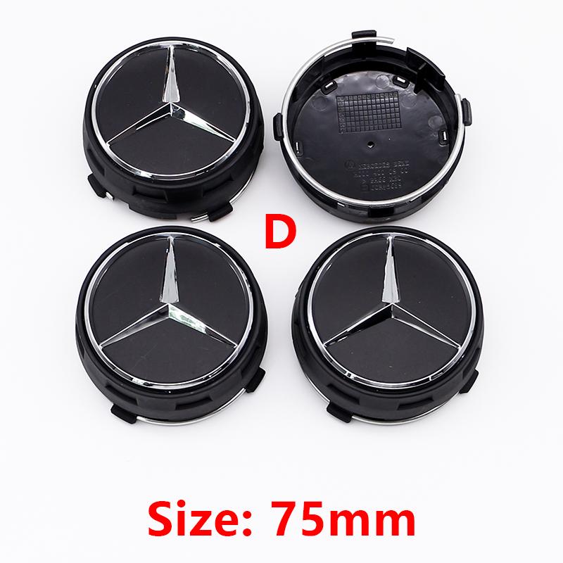 Для Benz u4G Class G63 G500 75 мм ABS Колпачки ступицы колеса автомобиля Замена Для Mercedes Benz AMG A0004000900 Аксессуары для модификации стиля EIS2