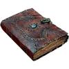 8X6 дюймов Книга теней Украшение Книги заклинаний Кожаный журнал Гримуар