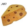 Decorative Home Floor Pad Croissant Bath Mat, Non-slip Absorbent Soft Bathroom Rug, Cheese Monstera Trendy Leaf Shaped Mat Machine Washable