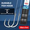 Wild Fishing Lake Гигантские рыболовные крючки с привязкой к леске Двойной крючок Готовый комплект крючков с защитой от наматывания рыболовные снасти Крючок