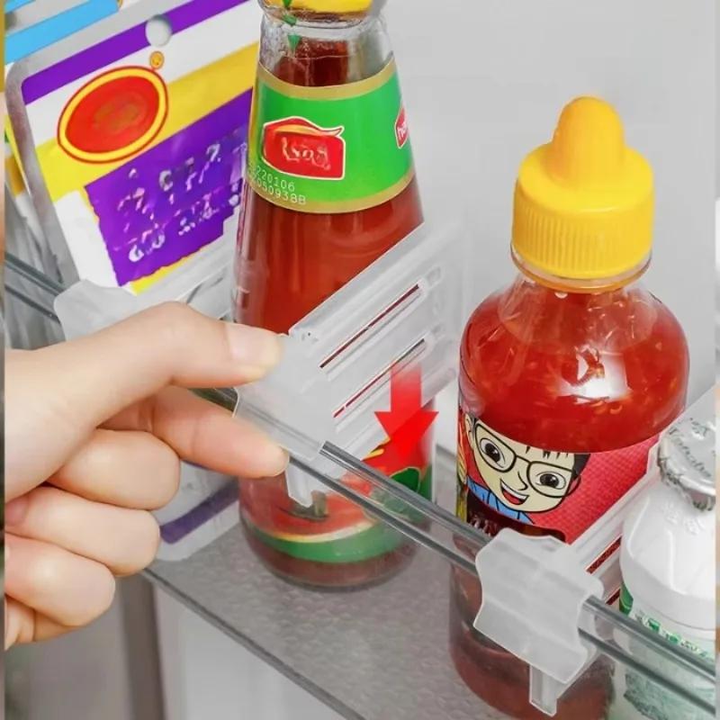 1/4 шт. Контейнер для ароматизаторов холодильника Зажим для холодильника Регулируемый защелкивающийся зажим для отделения холодильника Категория хранения напитков