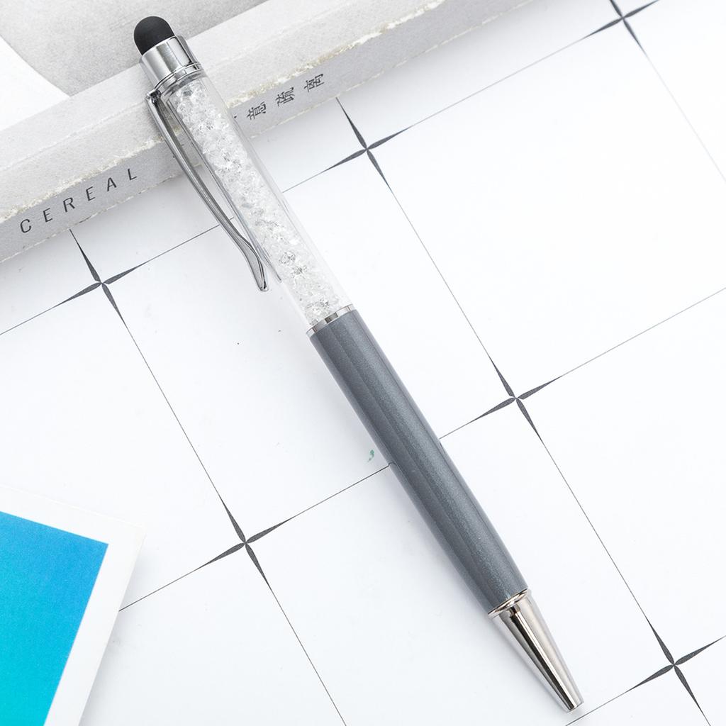 1 шт., хрустальная шариковая ручка, стилус, сенсорная ручка, канцелярские принадлежности для письма, офисные школьные принадлежности, вращающиеся металлические ручки для медсестер