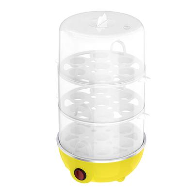 Многофункциональный трехслойный электрический кипятильник для яиц, пароварка, китайская вилка, желтый